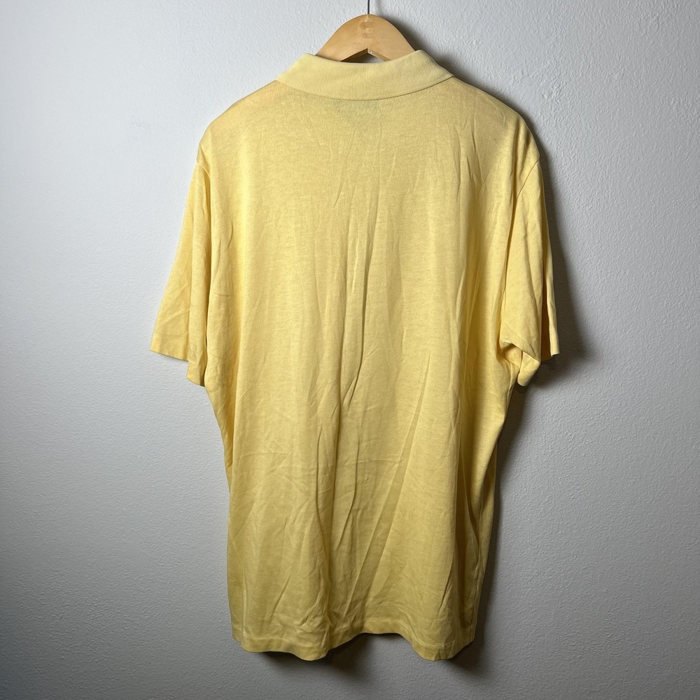 Hugo Boss Polo Shirt Mens 2XL Yellow Slim Fit Short Sleeve Classic Casual Boss - Picture 2 of 5